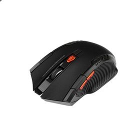 2.4GHz Wireless Mouse Optical Mouse With USB Receiver Gamer 1600 DPI 6 Button Mouse For Computer PC Laptop (Color: Black 1 Pack)