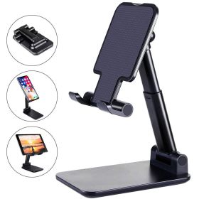 Desk Mobile Phone Holder Stand For IPhone IPad Xiaomi Adjustable Desktop Tablet Holder Universal Table Cell Phone Stand (Color: Balck)