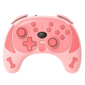 Pug Pro Switch Wireless Joysticks & Game Controllers One Key Wake Up And Turbo Function For NS (Color: Pink)