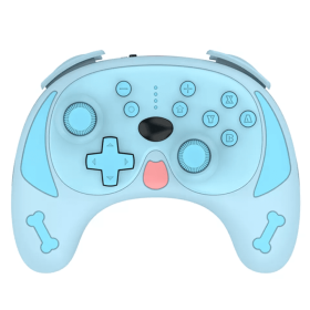 Pug Pro Switch Wireless Joysticks & Game Controllers One Key Wake Up And Turbo Function For NS (Color: Blue)