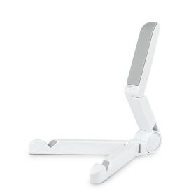 Folding Universal Tablet Bracket Stand Holder Adjustable Desktop Mount Stand Tripod Table Desk Support For IPhone IPad Mini Air (Color: White)