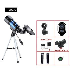 Professional Astronomical Telescope 150 Times Zoom HD High-Power Portable Tripod Night Vision Deep Space Star View Moon Universe (Color: 300705)