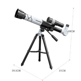 Professional Astronomical Telescope Powerful Monocular Portable HD Moon Space Planet Observation Telescope Gifts for Children (Color: White, Ships From: China)