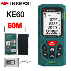 Digital Laser Tape Measure 40M Laser Rangefinder Accurate Distance Meter Construction Roulette Trena Lazer Range Finder (Color: KE60 60M, Ships From: China)