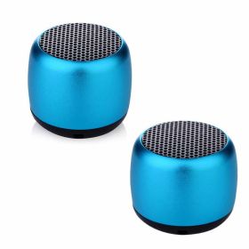 Little Wonder Solo Stereo Multi Connect Bluetooth Speaker 2/Pak (Color: METALLIC BLUE)