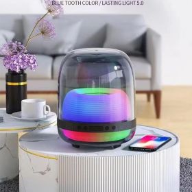 Bluetooth Speaker, Small Mini Wireless Portable Speakers with Colorful Light, HiFi Sound, Long Playtime,Gift for Women Girls Kids Daughter Sister (Color: Black)