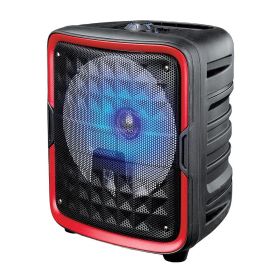 IQ Sound 8" Bluetooth Speaker with True Wireless Technology (Color: Red)