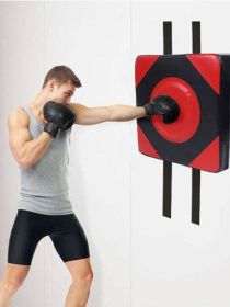 1pc Stylish Boxing Sand Bag with TwoTone Square Pattern (Color: Red)