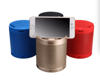 Bluetooth Speaker With Phone Stand (Color: Blue)