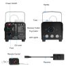 400W Fog Machine RGB LED Party Club DJ Fogger Rapid Heating Remote Control Wedding Stage Smoke Machine