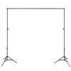 6.5 x 10ft Photo Video Studio Backdrop Background Stand Adjustable Heavy Duty Photography Backdrop Support Stand Set