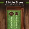 Indoor & Outdoor Golf Putting Mat Practice Training Aid with Auto Ball Return